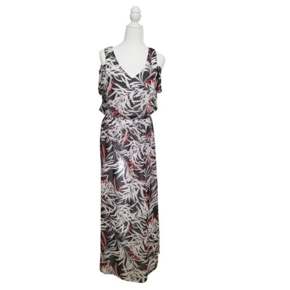 Nine West Maxi Cold Shoulder Formal Dress